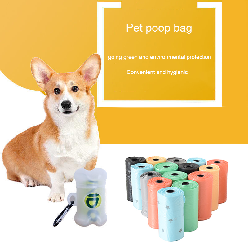 flat bottom unprinted doggie bags with plastic core